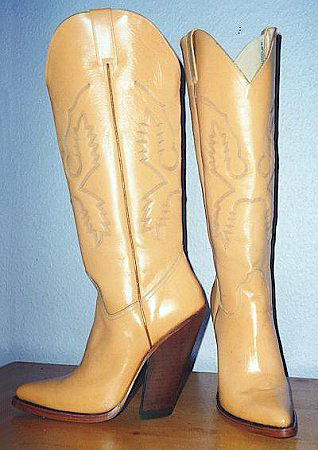 High-heel cowboy boots